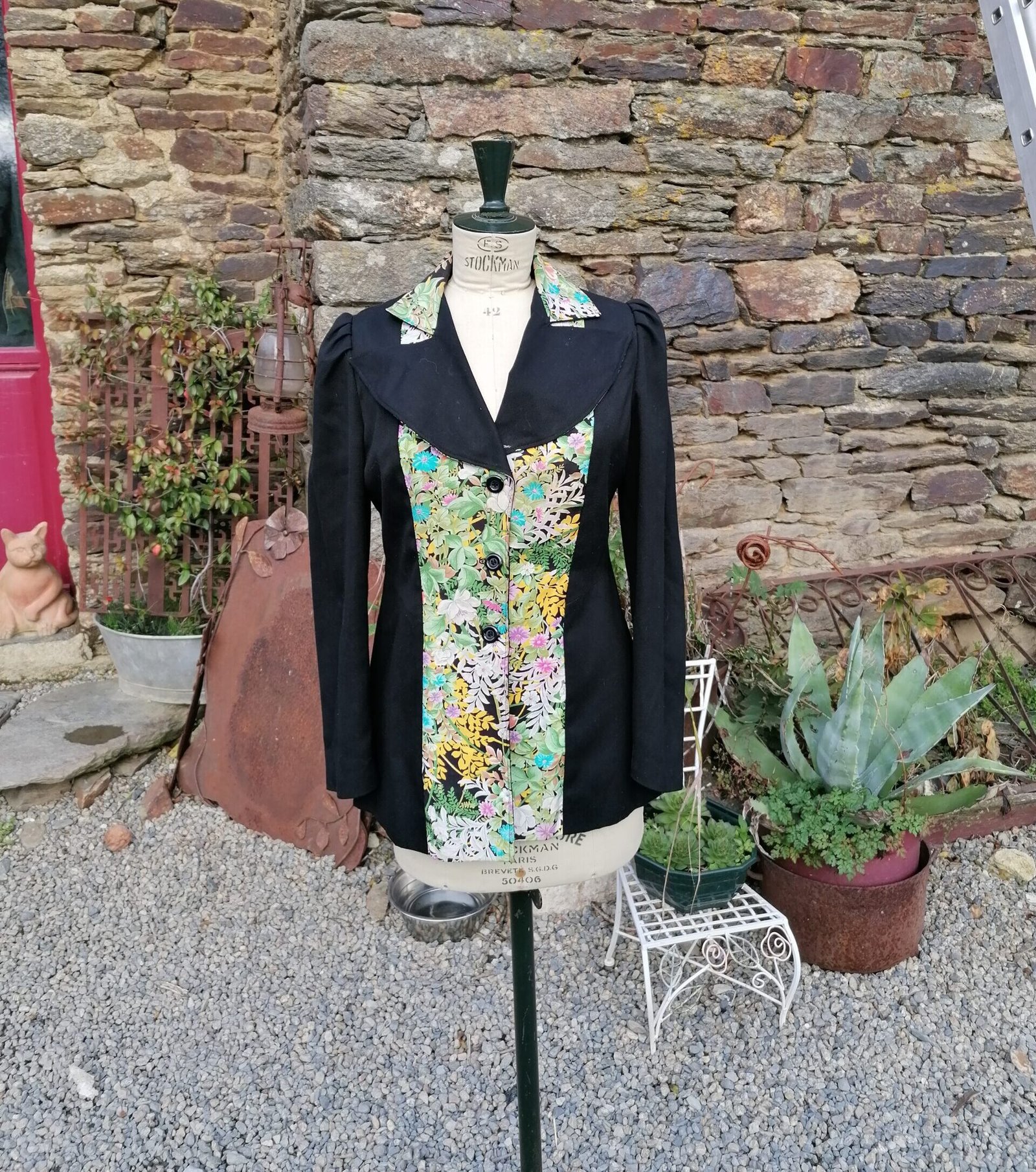 Veste fleurs