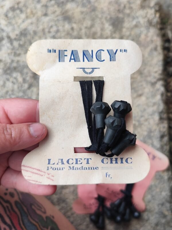 Paire de lacets noir – Image 2