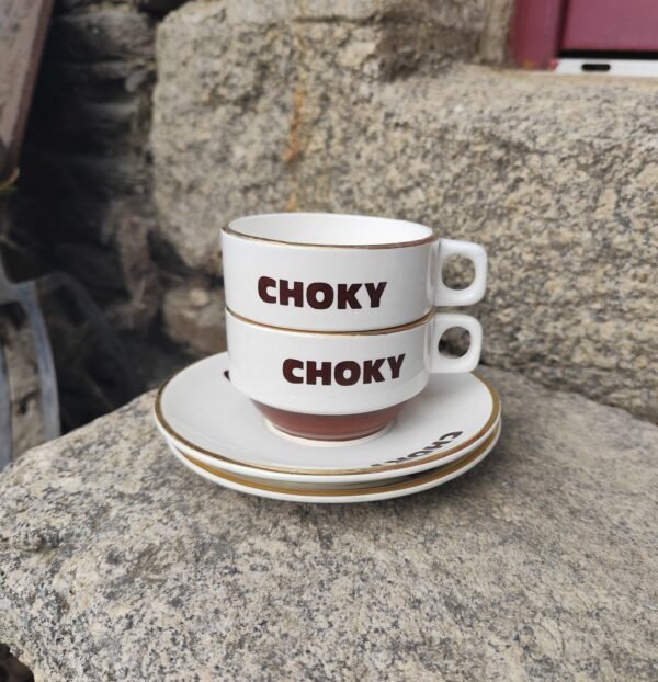 Tasses Choky doré
